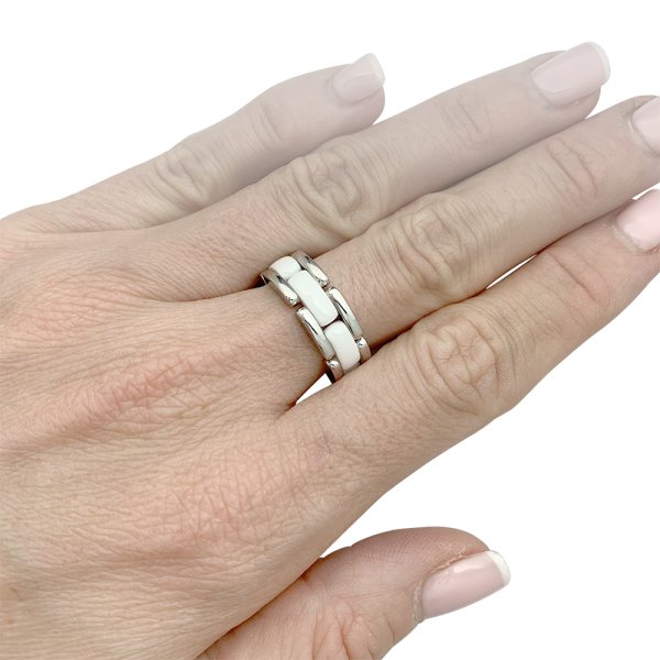 Bague Chanel Ultra Or Blanc C Ramique