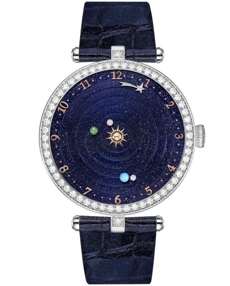 Продать часы van cleef. Часы van Cleef Arpels Planetarium. Van Cleef Arpels часы Midnight Planetarium. Часы Planetarium poetic. Van Cleef Arpels часы с планетами.