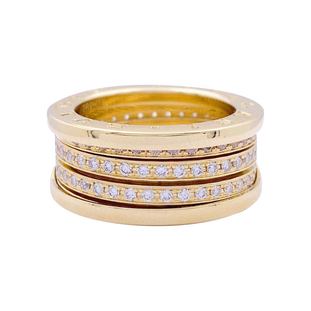 Bulgari yellow gold and diamonds ring