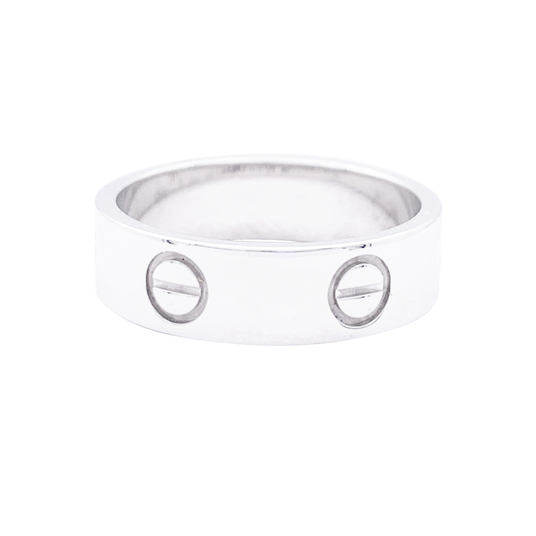 Cartier White Gold Ring Love Collection   MILLER Bague Cartier 22Love 22 Or Blanc 1 33312 