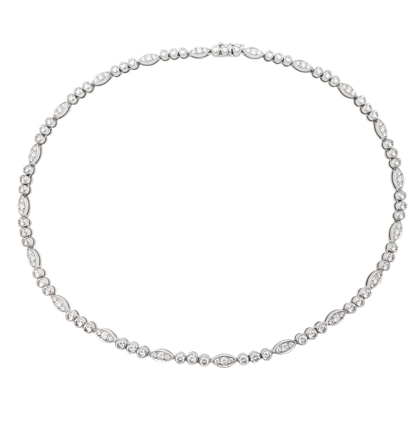 Cartier stainless steel discount necklace