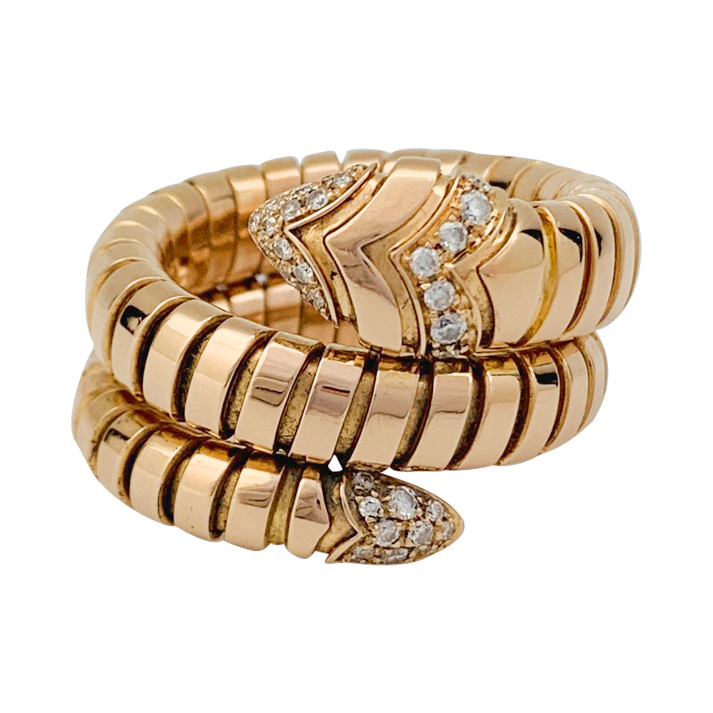 Pink gold Bulgari ring, 