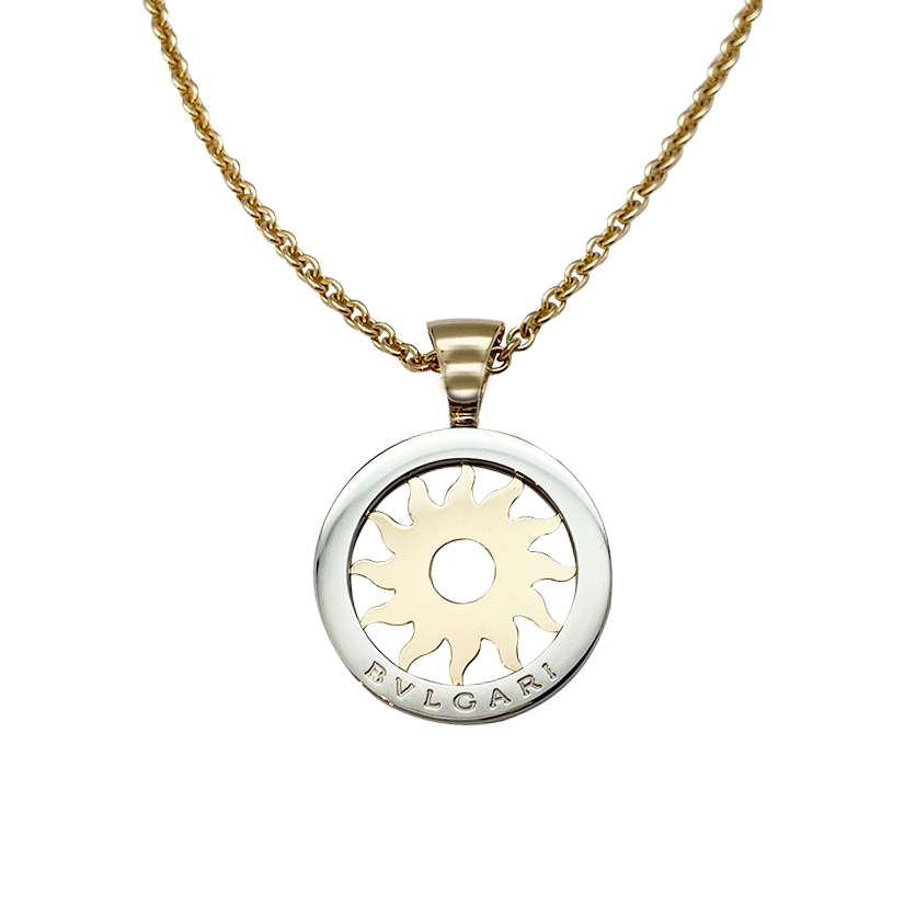 Bulgari gold and stainless steel necklace, 
