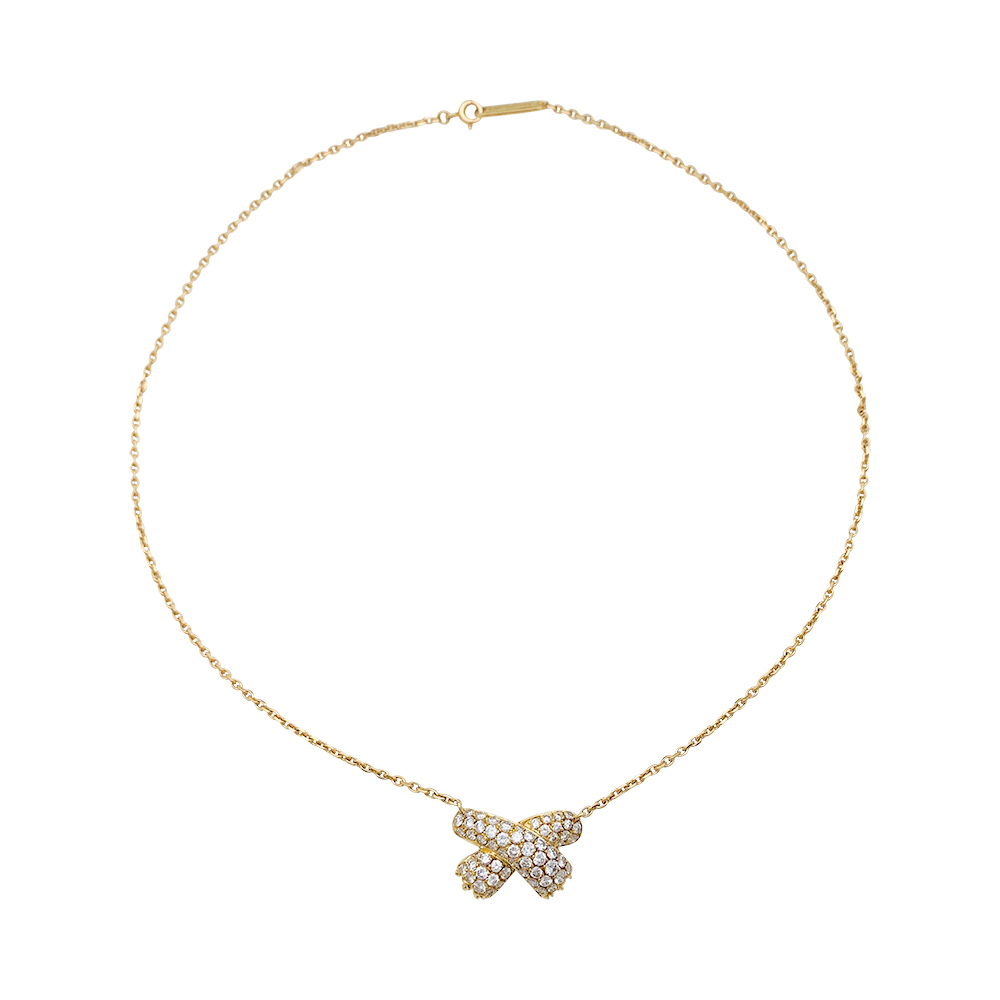 Fred necklace, Tr è fle, gold and diamonds