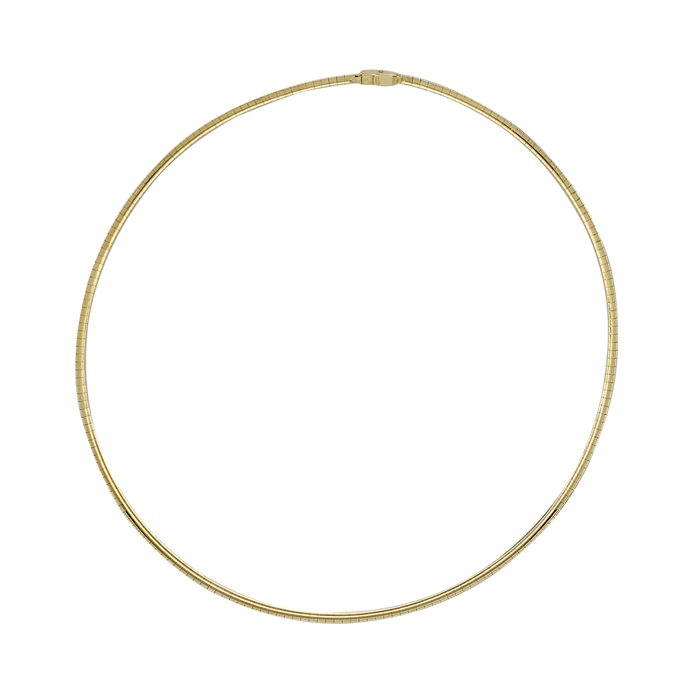 Yellow gold Stern necklace, diamond. 0,01ct
