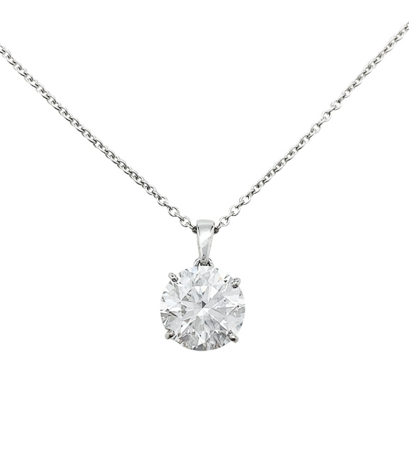 Gold 4,37 carats diamond necklace. Certificat GIA, N°1162000908. Pòids ...