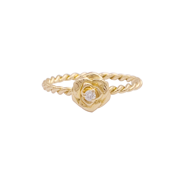 Bague Piaget, "Rose Piaget", or jaune, diamants.