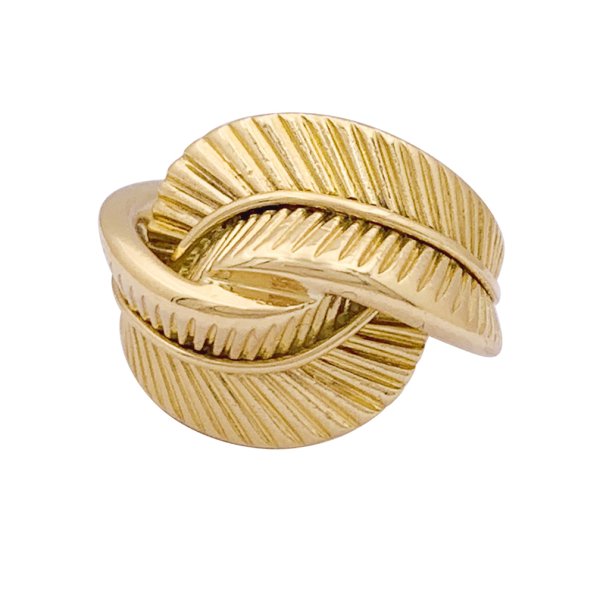 Bague Van Cleef & Arpels, “Plume”, or jaune.