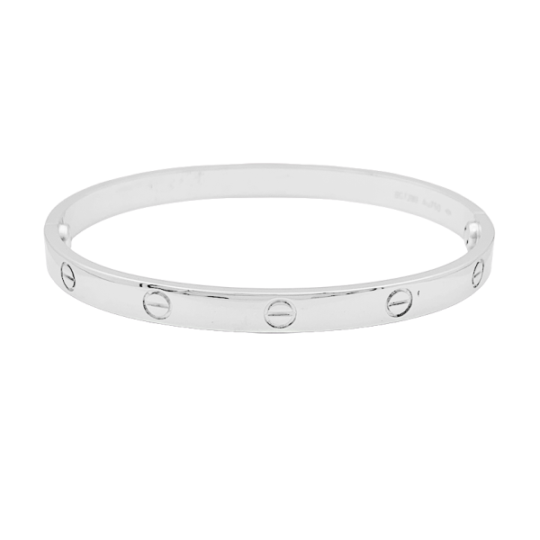 Bracelet Cartier "Love" or blanc.