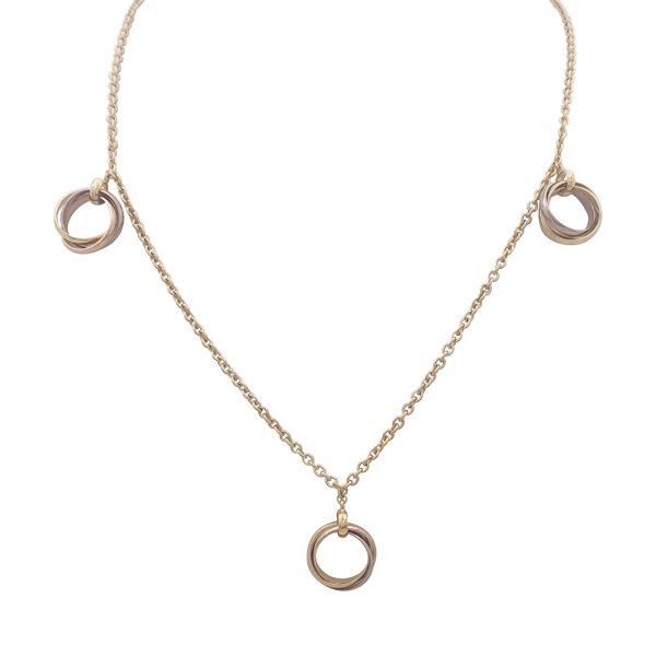 Collier Cartier "Trinity" trois ors.