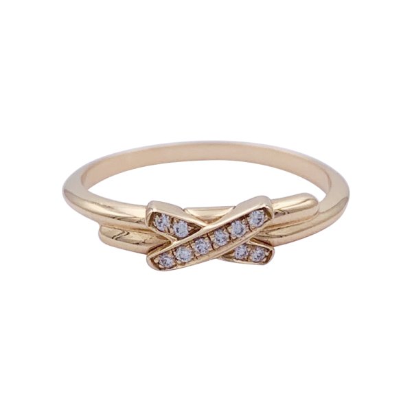 Chaumet gold and diamonds ring, "Jeux de Liens" collection.