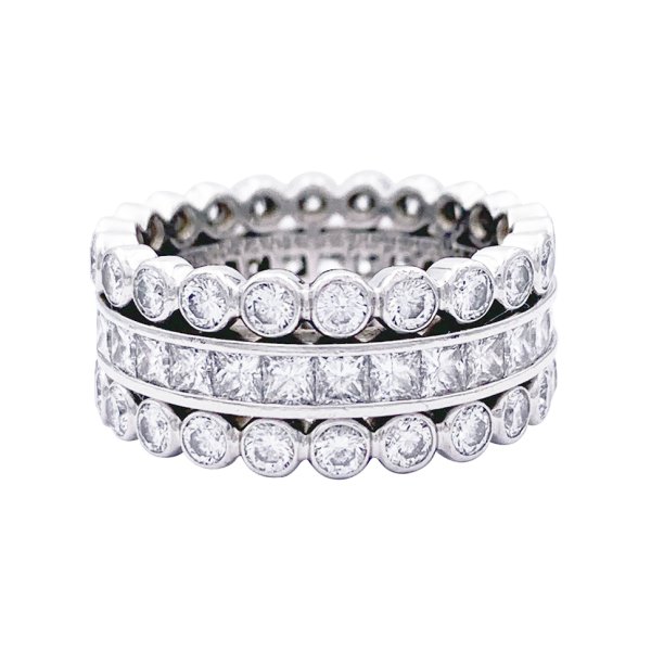 Cartier platinum diamond online ring