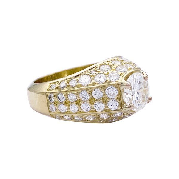 Bague Or Jaune Diamants