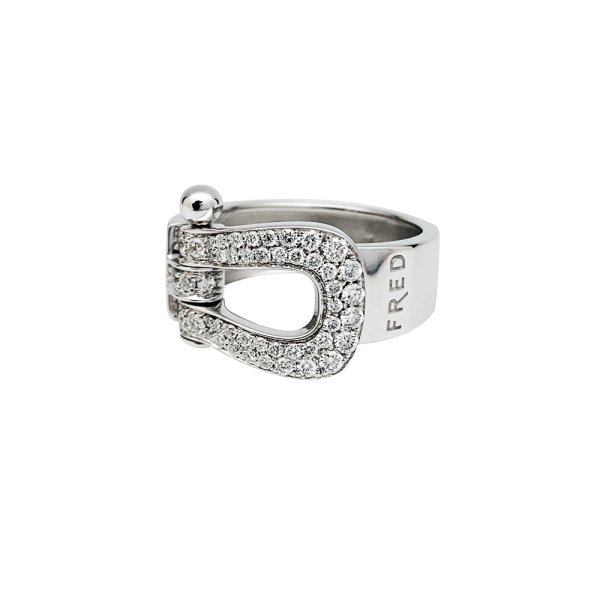 Sold at Auction: FRED, FRED ANNEAU FORCE 10 A 18K white gold and