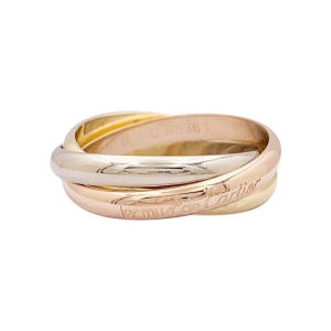 Bague Cartier "Trinity" trois ors.