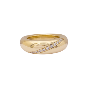 Chaumet yellow gold and diamonds ring "Anneau".