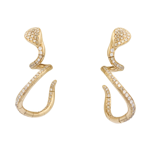Pasquale Bruni "Snake" earrings, gold, diamonds.