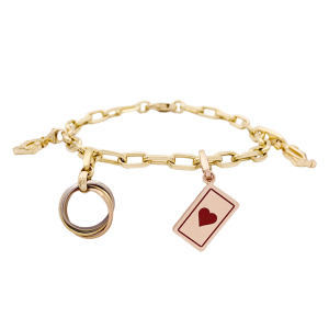 Cartier charms gold bracelet.