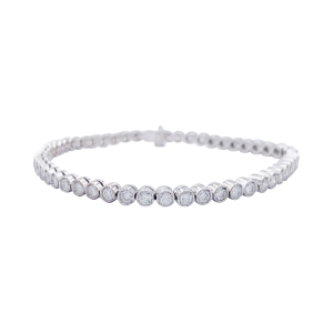 White gold diamonds bracelet.