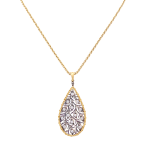 Buccellati gold and diamonds necklace "Ramage".