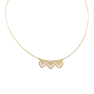 O.J. Perrin "Coeur Légende" necklace, yellow gold.
