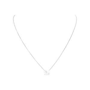 Collier solitaire diamant.