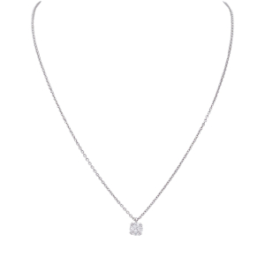 Diamond white gold necklace.