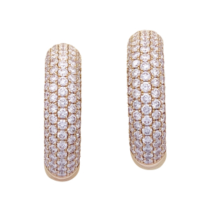 Messika gold and diamonds hoops "Divine Enigma".