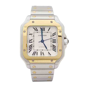 Cartier "Santos" watch gold, steel.