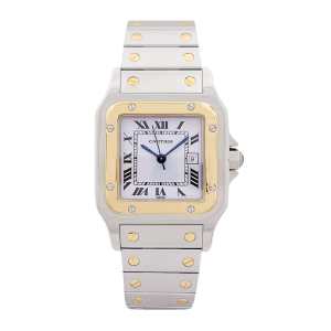 Cartier "Santos" watch gold, steel.