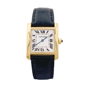 Cartier "Tank Française" watch, gold.