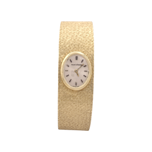 Yellow gold vintage Jaeger-Lecoultre watch.