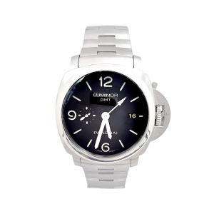 Montre Panerai "Luminor GMT" acier.