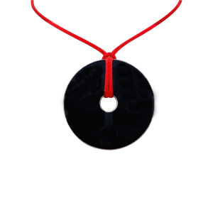 Pendentif Dinh Van, "Pi Chinois", argent, onyx.