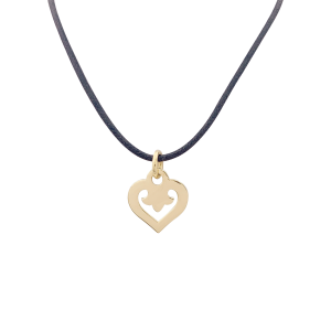 O.J.Perrin gold pendant, "Coeur Légendes" collection.