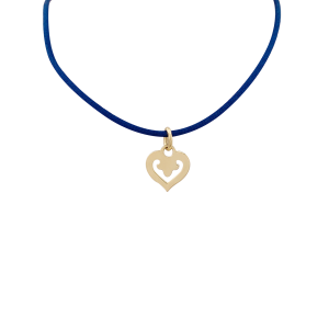 Pendentif O.J.Perrin, "Coeur Légendes", or jaune.