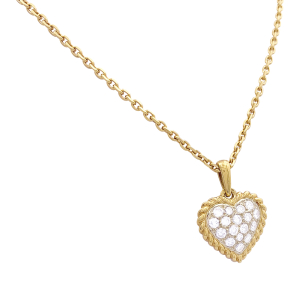 Van Cleef & Arpels gold and diamonds "Heart" pendant.