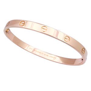 Cartier rose gold bracelet, "Love" collection.