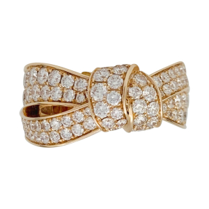 Chaumet rose gold and diamonds ring, 