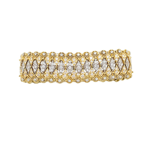 Buccellati Opera High Jewelry 18K Yellow Gold Bracelet with Sapphires (One  of a Kind)