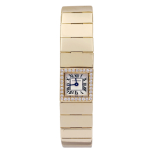 Cartier model Tank Louis Cartier watch in yellow gold, diamants.  ref.134476 - Joli Closet