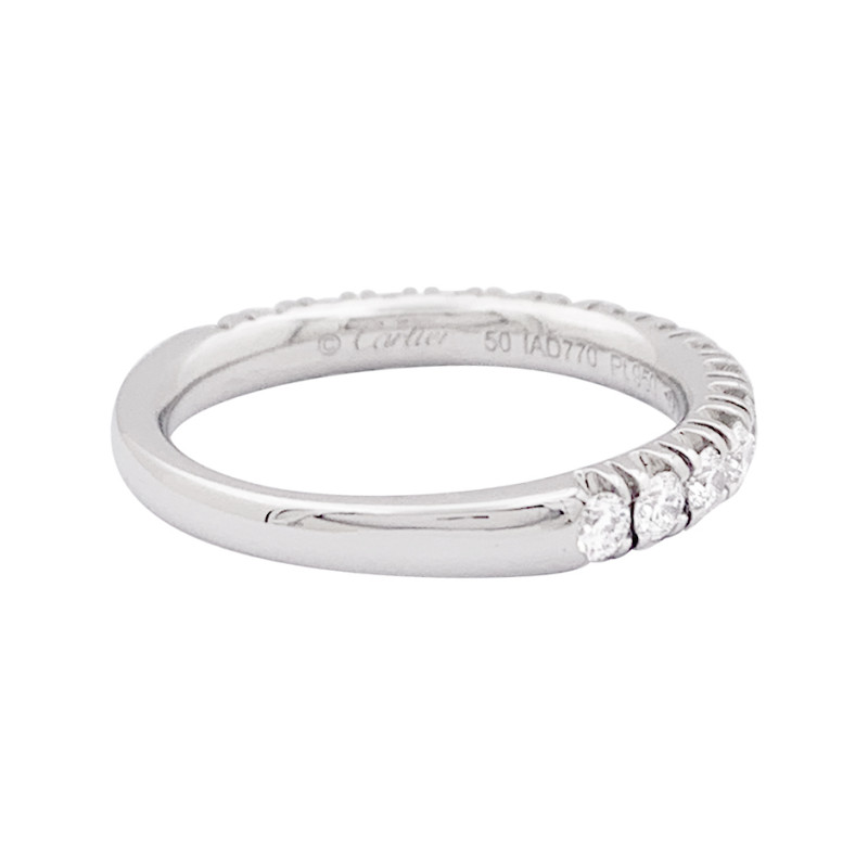 Cartier "Etincelle" eternity ring, platinum, diamonds.