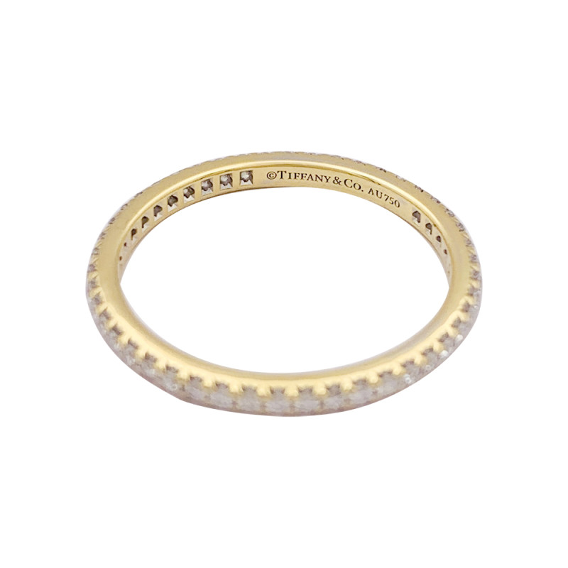 Tiffany & Co. gold and diamonds ring, "Soleste" collection.