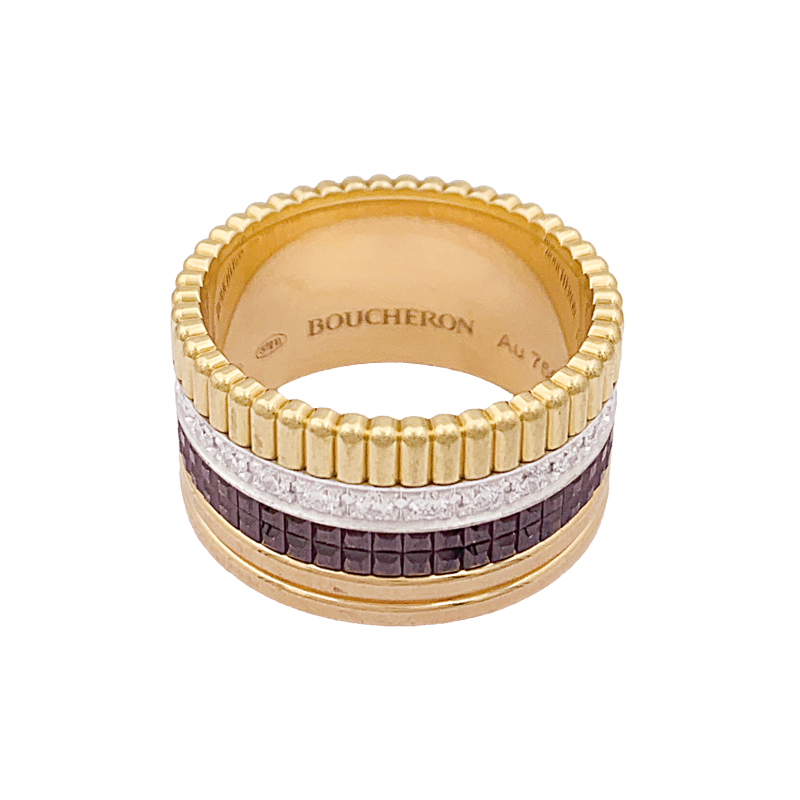 Boucheron gold ring, "Quatre Classique Large" collection.