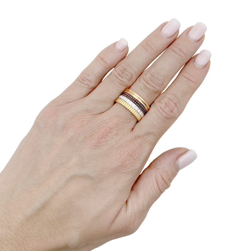 Boucheron gold ring, "Quatre Classique Large" collection.