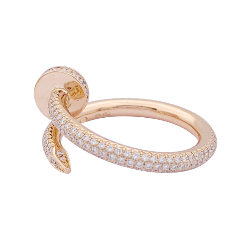 Cartier rose gold and diamonds, "Juste Un Clou" collection.