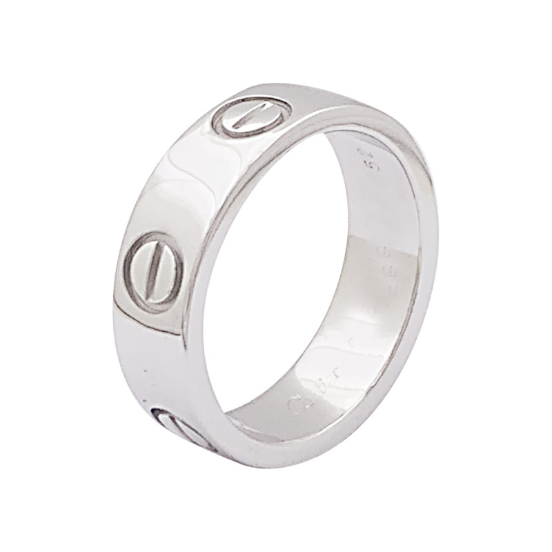 Cartier "Love" ring, white gold.