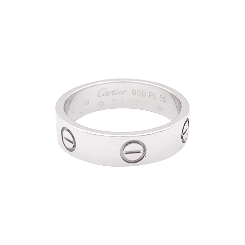 Bague Cartier "Love" platine.