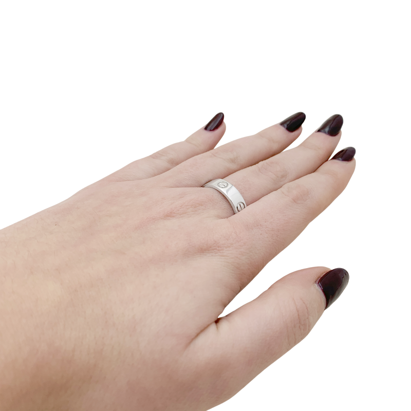 Bague Cartier "Love" platine.