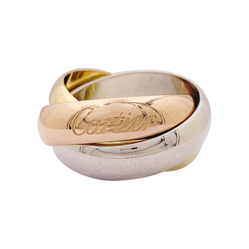 Cartier three gold ring, "Trinity" collection.